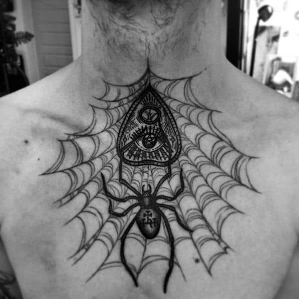 40 Planchette Tattoo Designs For Men Ouija Board Ink Ideas