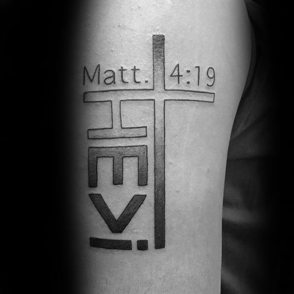 40 Simple Christian Tattoos For Men Faith Design Ideas