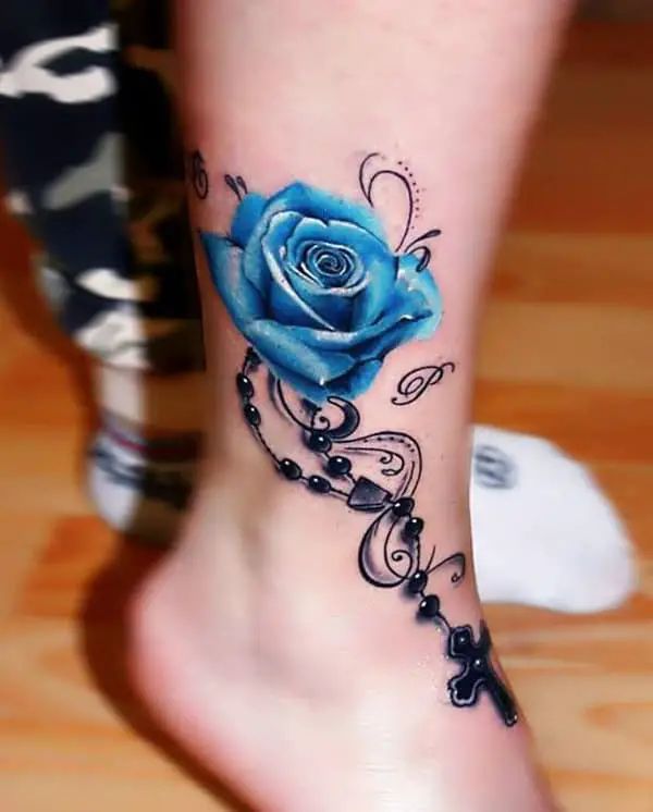 40 Stylish Ankle Bracelet Tattoo Ideas For A Graceful Look