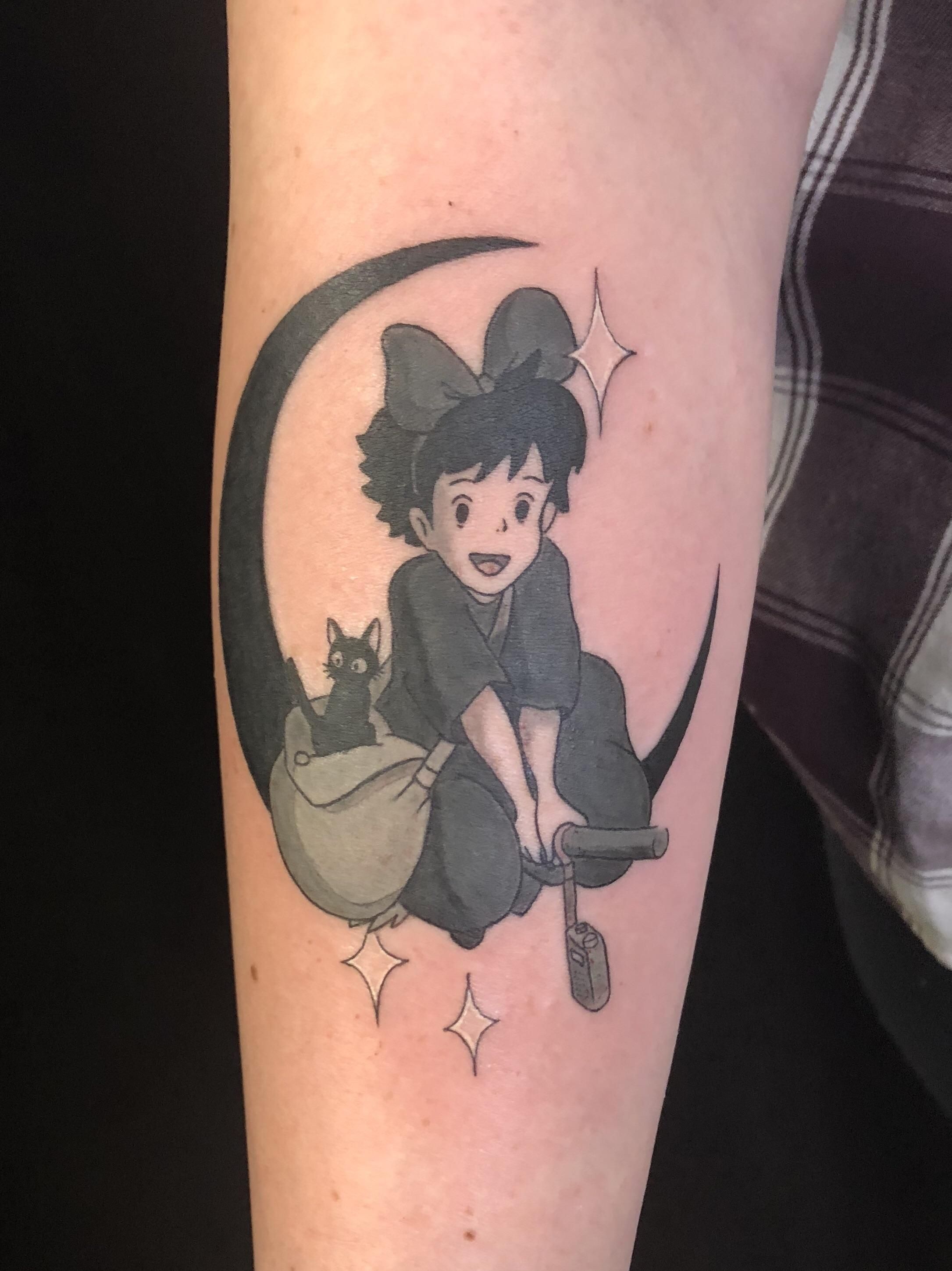 40 The Best Kiki S Delivery Service Tattoos Ideas Ghibli Tattoo