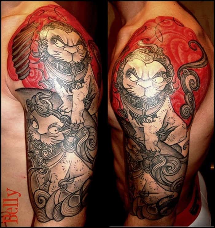 40 Ultimate Foo Dog Tattoo Designs