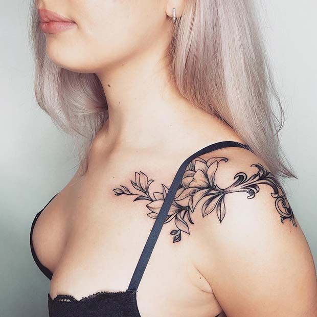 41 Most Beautiful Shoulder Tattoos For Women Stayglam