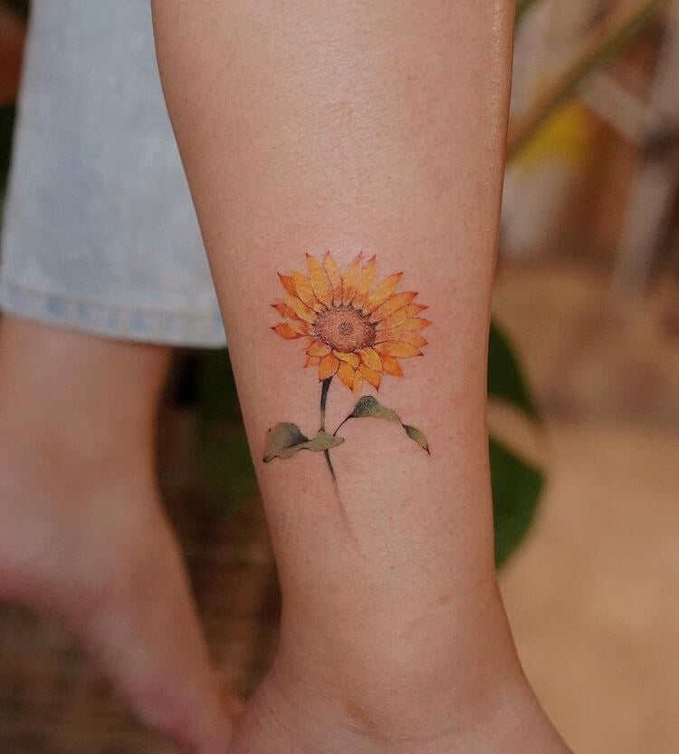 45 Beautiful Sunflower Tattoo Designs And Ideas In 2023 Worldwide