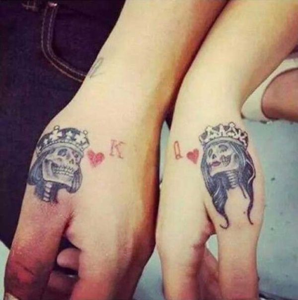 45 Cute King And Queen Tattoo For Couples Buzz16 Couples Hand