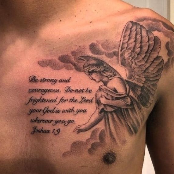 45 Inspirations For Bible Verse Tattoos Cool Chest Tattoos Chest