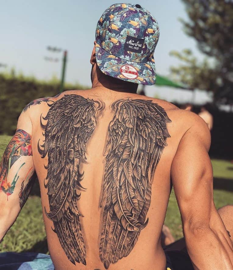 45 Pictures Of Angel Wing Tattoos Meaning And Designs