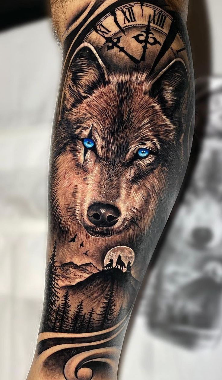 45 Wonderful Wolf Tattoo Designs For Men And Women 2024 Ideas