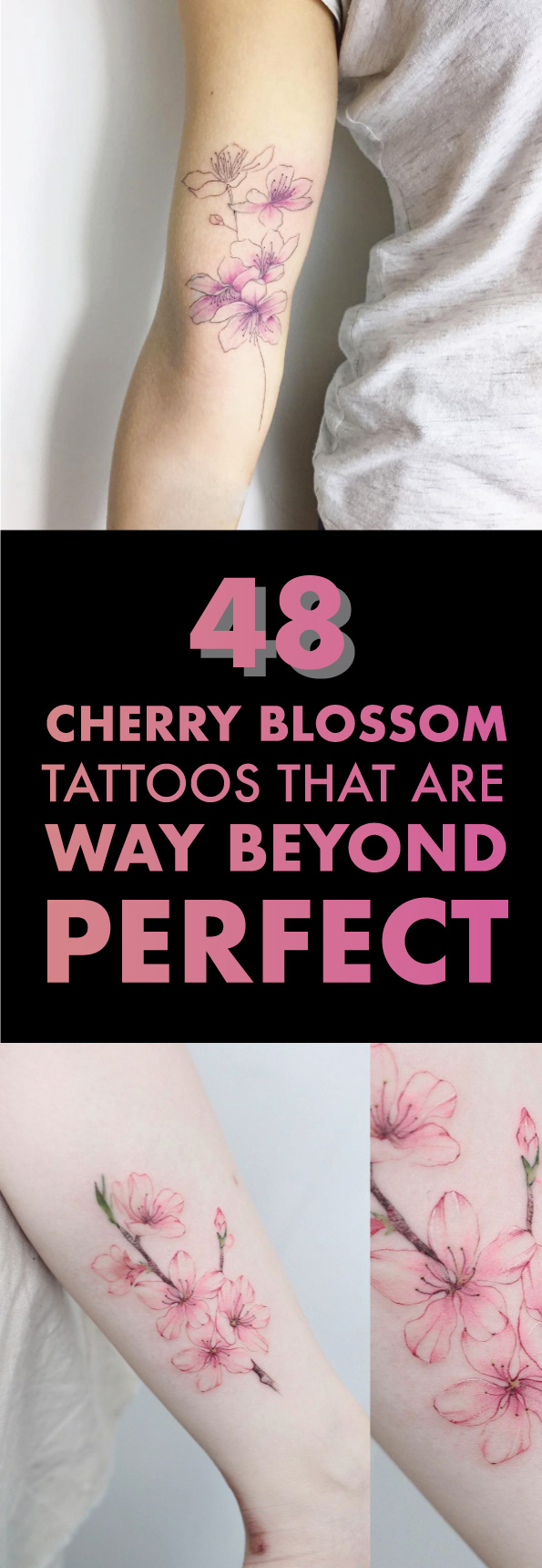 48 Cherry Blossom Tattoos That Are Way Beyond Perfect Blossom Tattoo