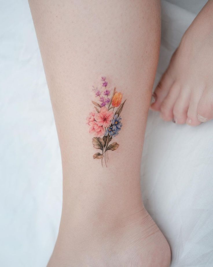 49 Pretty Birth Flower Tattoos And Their Symbolic Meaning