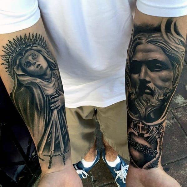 50 Amazing Jesus Forearm Tattoo Designs For Men 2023 Guide