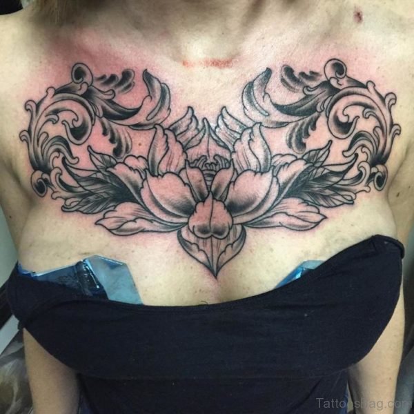 50 Beautiful Lotus Tattoos On Chest Tattoo Designs Tattoosbag Com