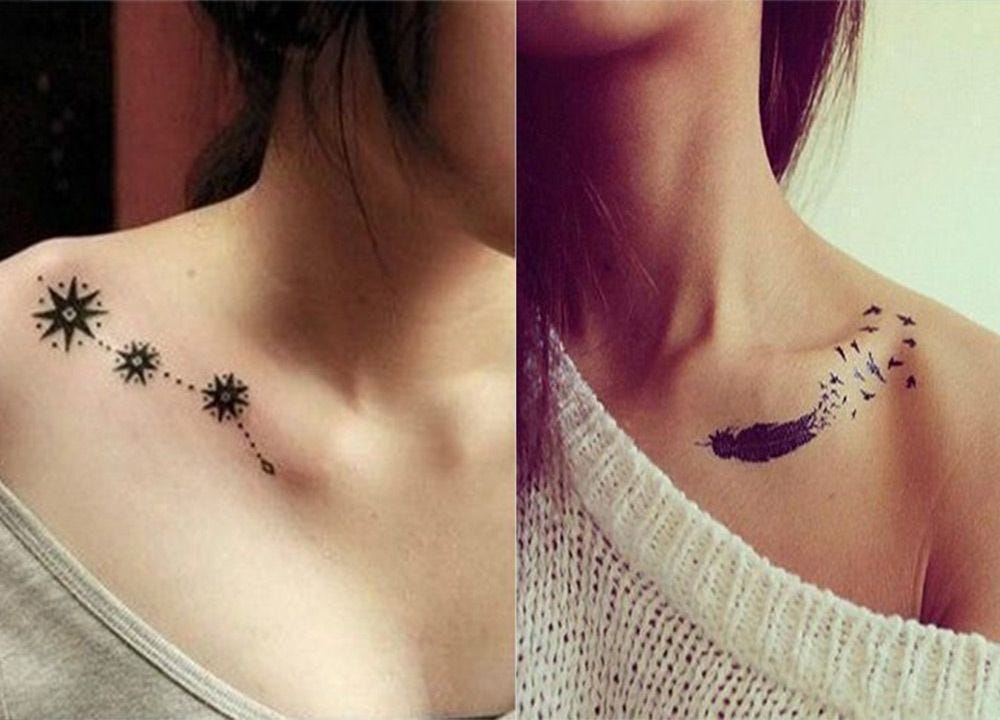 50 Best Collar Bone Tattoos For Women To Try Out By Thevoiceofwoman