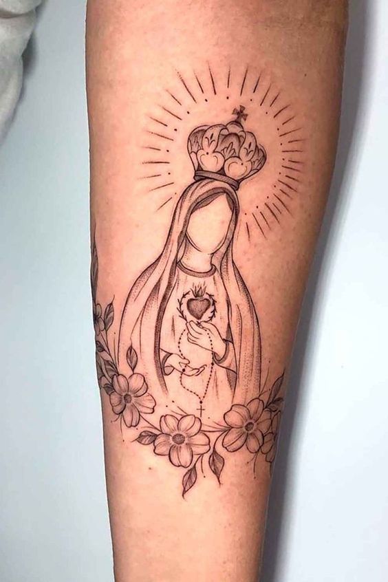 50 Catholic Mary Tattoo Designs In Different Styles Hand Tattoos