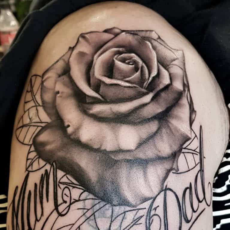 50 Cool Rose Shoulder Tattoo Ideas