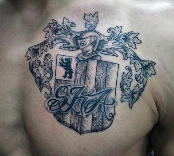 50 Family Crest Tattoos For Men Proud Heritage Designs