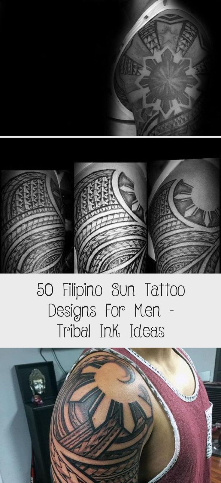 50 Filipino Sun Tattoo Designs For Men Tribal Ink Ideas Tattoos And