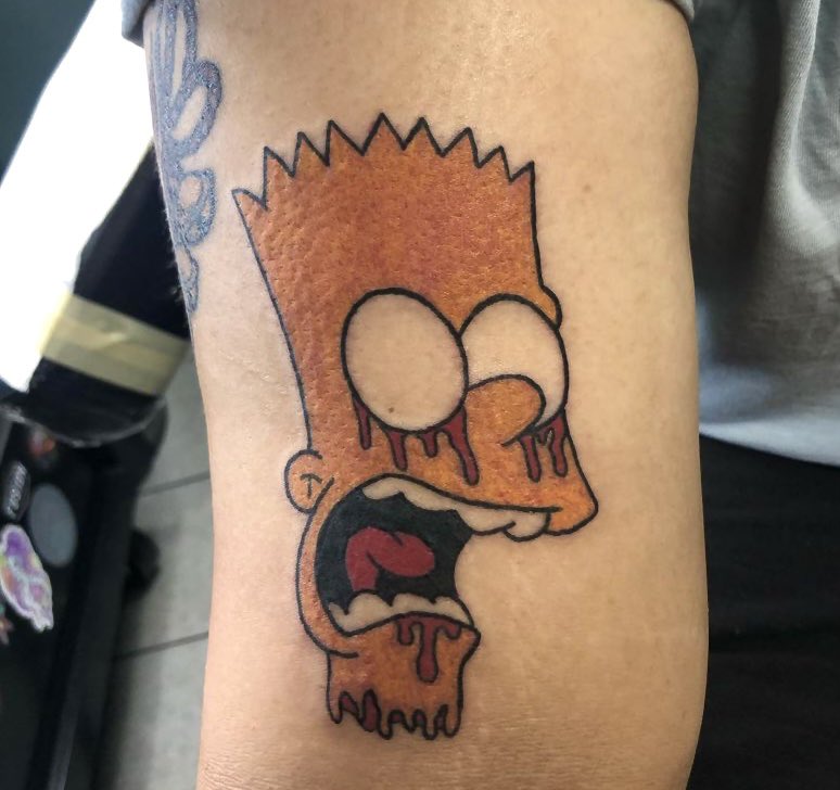 50 Homer Simpson Tattoo Designs For Men The Simpsons Ink Ideas