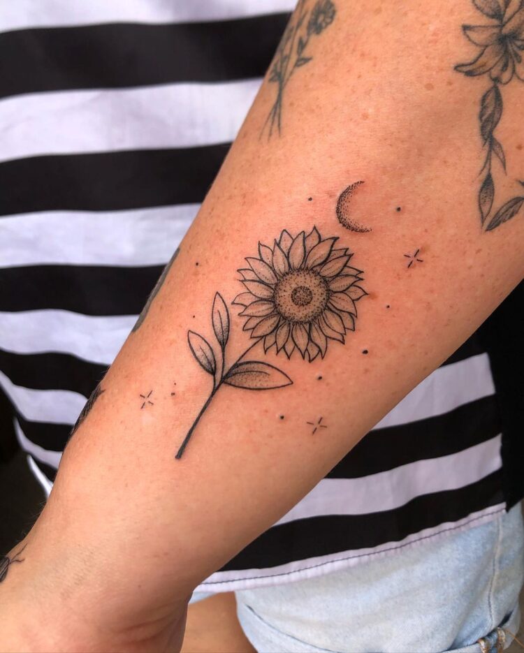 50 Incre Bles Ideas De Tatuaje De Girasol Largo Peinados