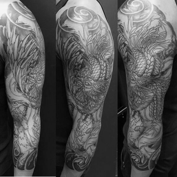 50 Japanese Phoenix Tattoo Designs For Men Mythical Ink Ideas