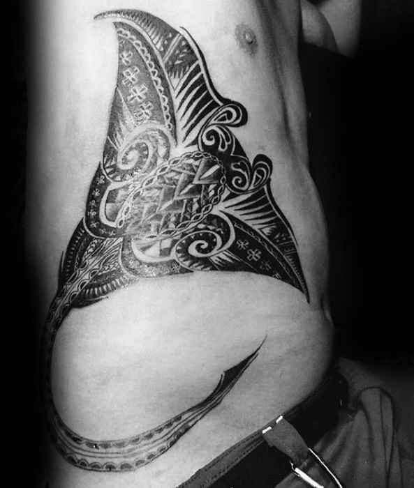 50 Manta Ray Tattoo Designs For Men Oceanic Ink Ideas