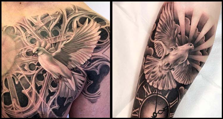 50 Most Beautiful Dove Tattoo Designs Ideas With Meaning