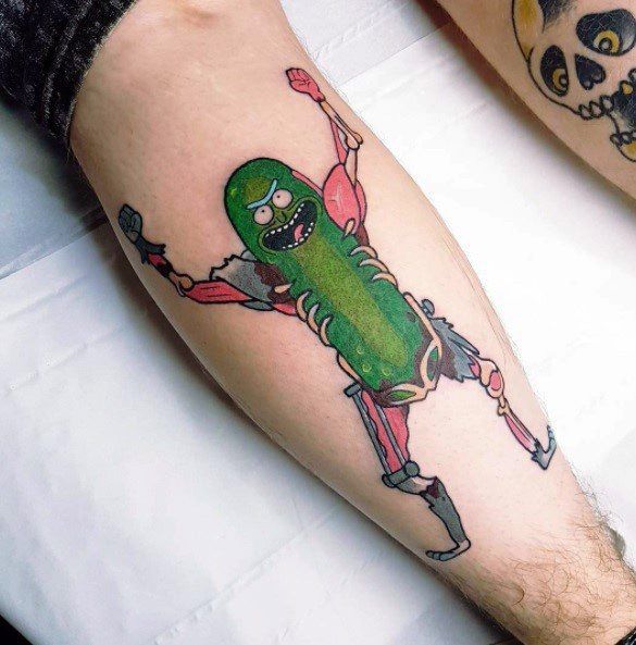 50 Pickle Rick Tattoo Ideas For Men Rick And Morty Designs