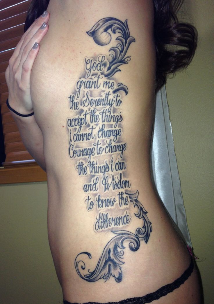 50 Serenity Prayer Tattoo Designs Inkdoneright