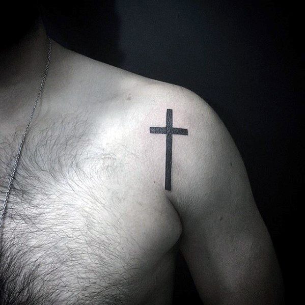 50 Simple Cross Tattoos For Men Religious Ink Design Ideas Blog