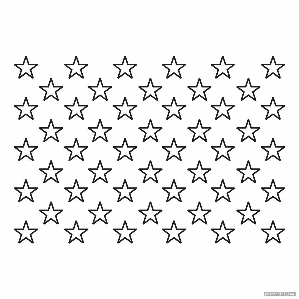 50 Stars Stencil Template Reusable Stencil Of American Flag 50 Stars