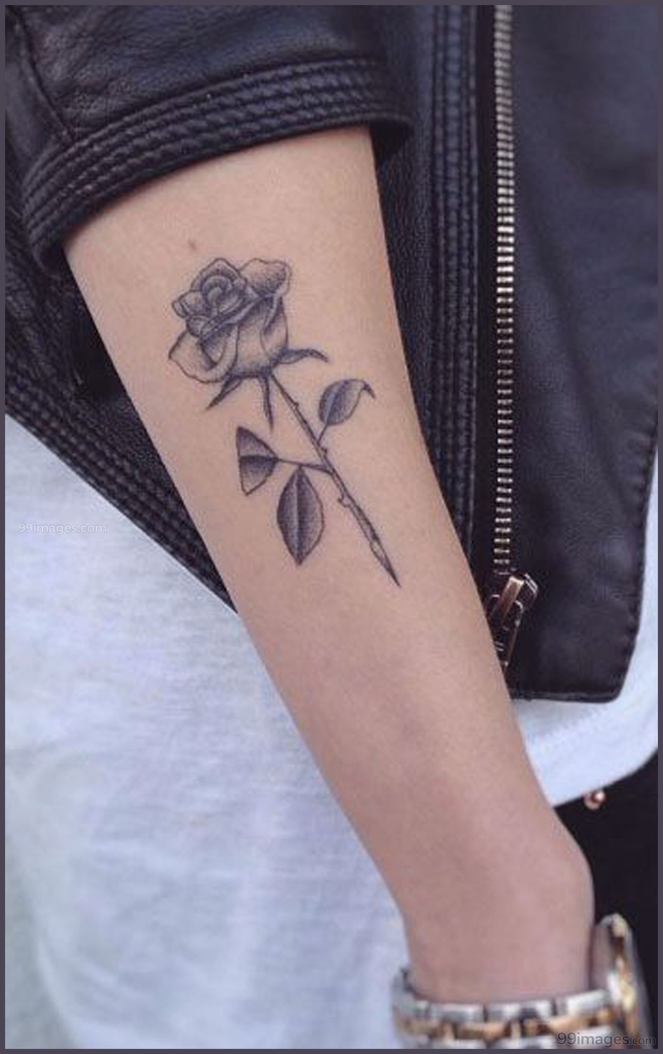 50 Stunning Rose Forearm Tattoo Male Image Ideas