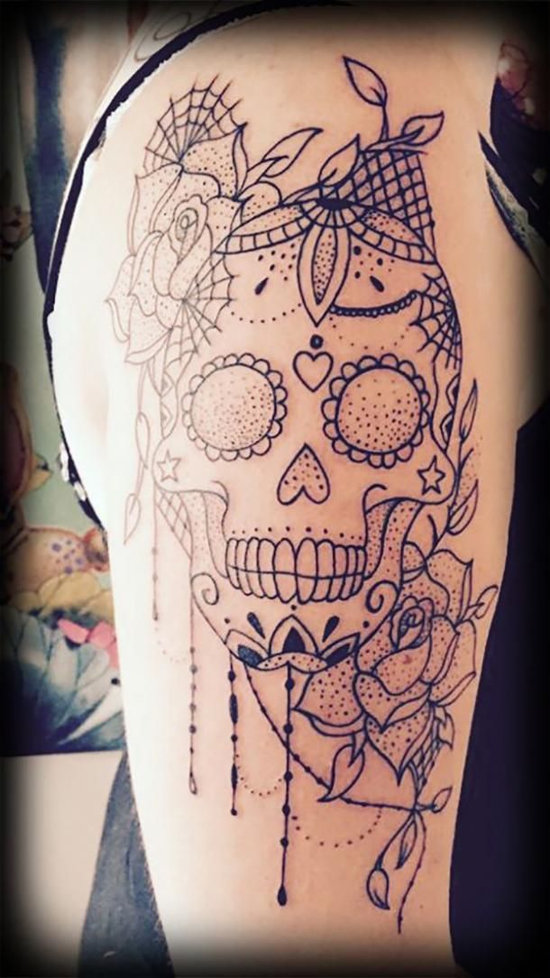 50 Stunning Sugar Skull Tattoo Design Ideas Their Meanings Artofit