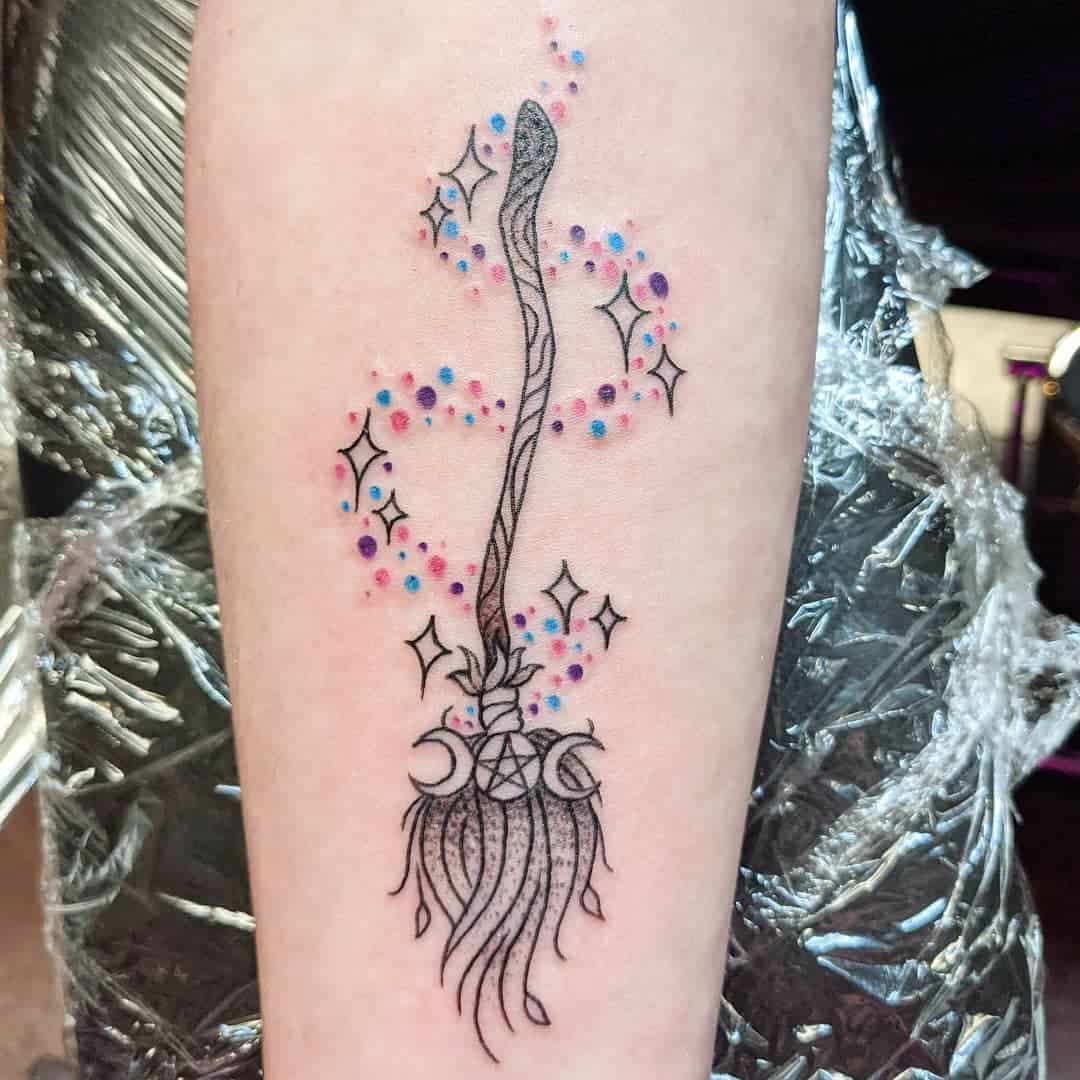 50 Witch Tattoos To Inspire Your Next One Witch Tattoo Pagan Tattoo