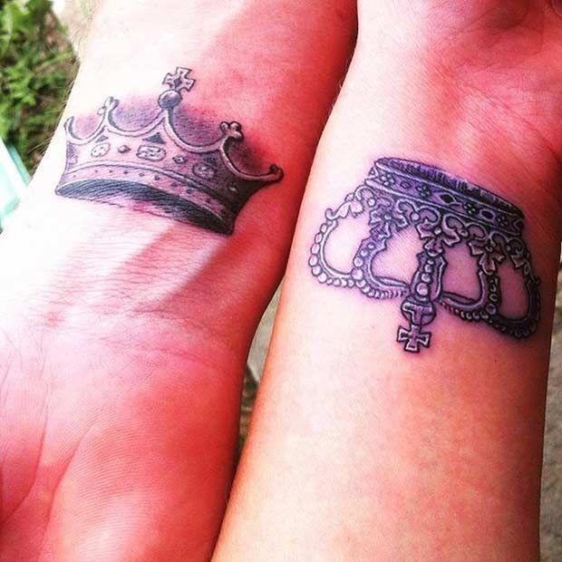 51 King And Queen Tattoos For Couples Stayglam Meaningful Tattoos