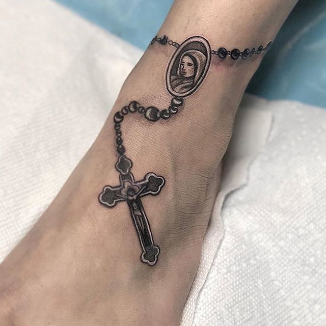 52 Great Rosary Tattoos On Arm