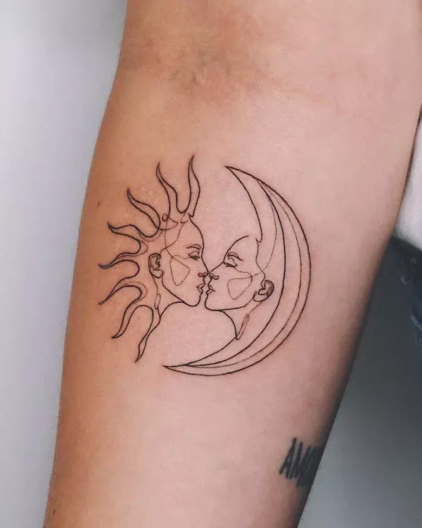 54 Elegant Sun And Moon Tattoos With Meaning Our Mindful Life