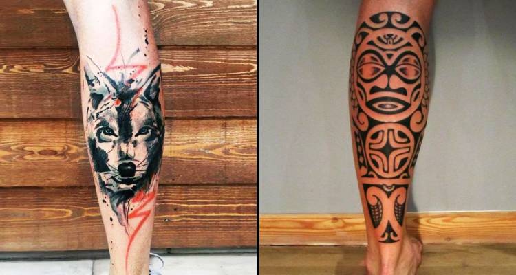 55 Adorable Calf Tattoo Ideas Who Loves Charming Design 2024