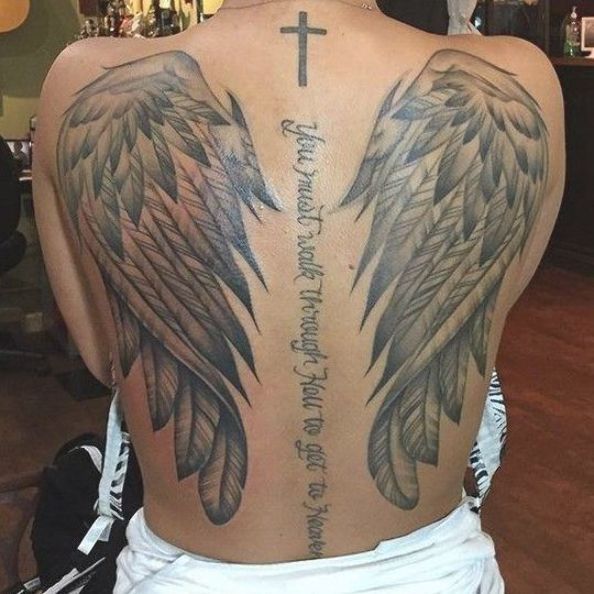 55 Ingenious Angel Wings Tattoo Designs For Men Women