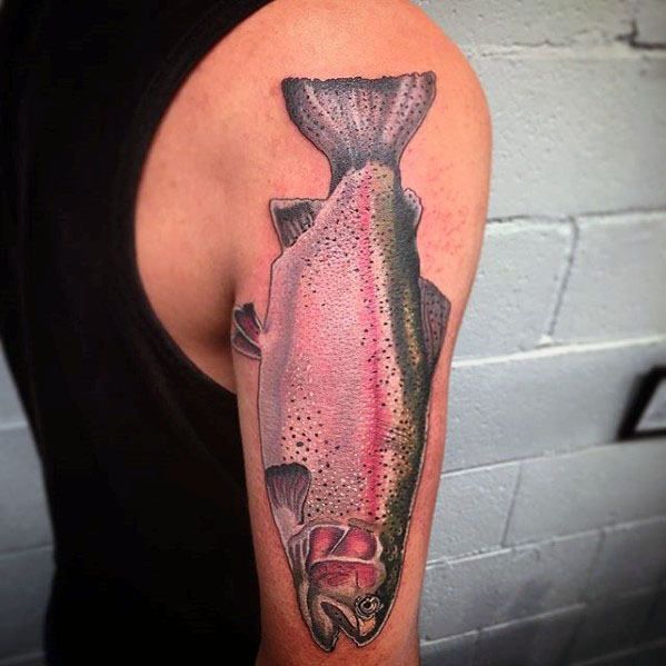 60 Trout Tattoo Designs For Men Freshwater Fish Ink Ideas Trout