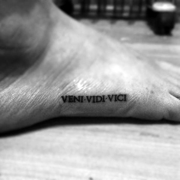 60 Unique Veni Vidi Vici Tattoo Designs For Men