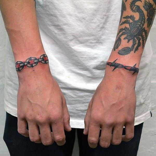 61 Awesome Barbed Wire Tattoo Designs For Men 2024 Guide Armband