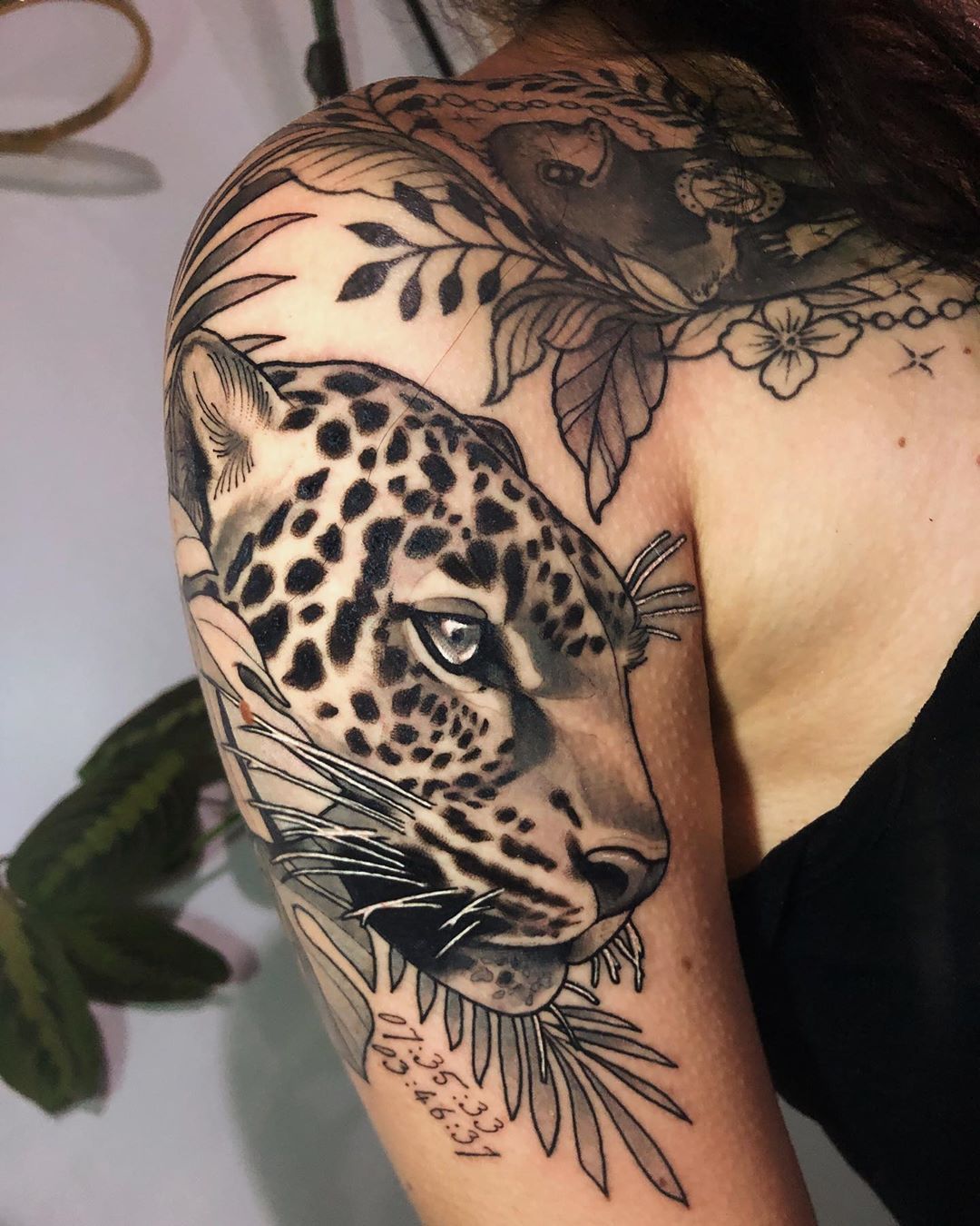 61 Incredible Leopard Print Shoulder Tattoos Tattoo Designs