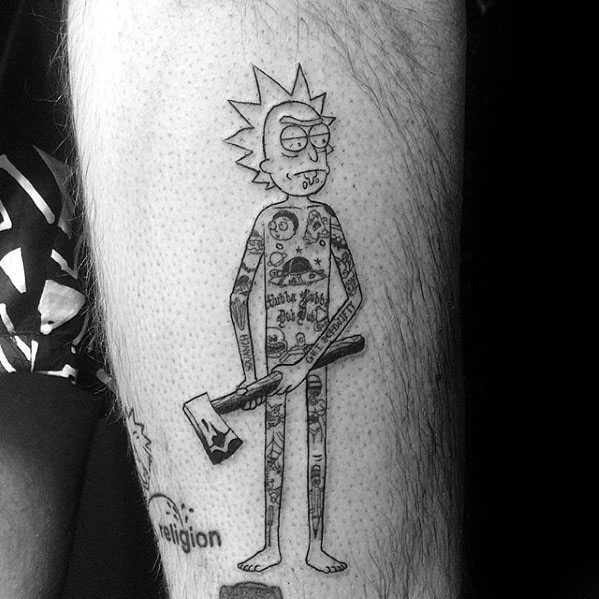 63 Epic Rick And Morty Tattoo Designs For Men 2023 Guide Rick And