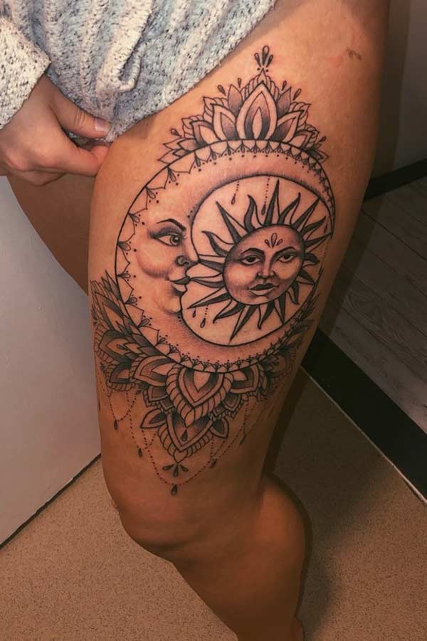 63 Most Beautiful Sun And Moon Tattoo Ideas Page 2 Of 6 Stayglam