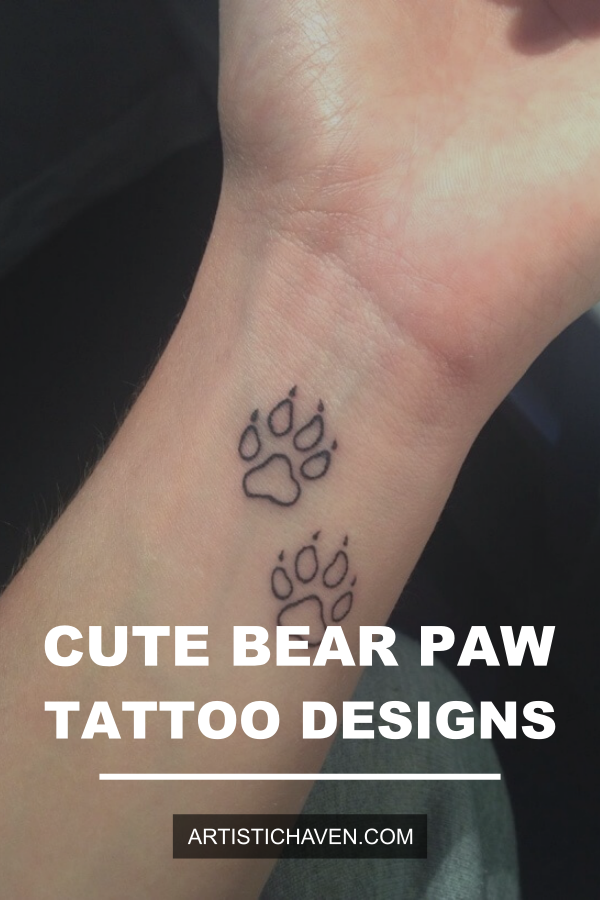 65 Cute Bear Paw Tattoo Designs Ideas Get Inspired