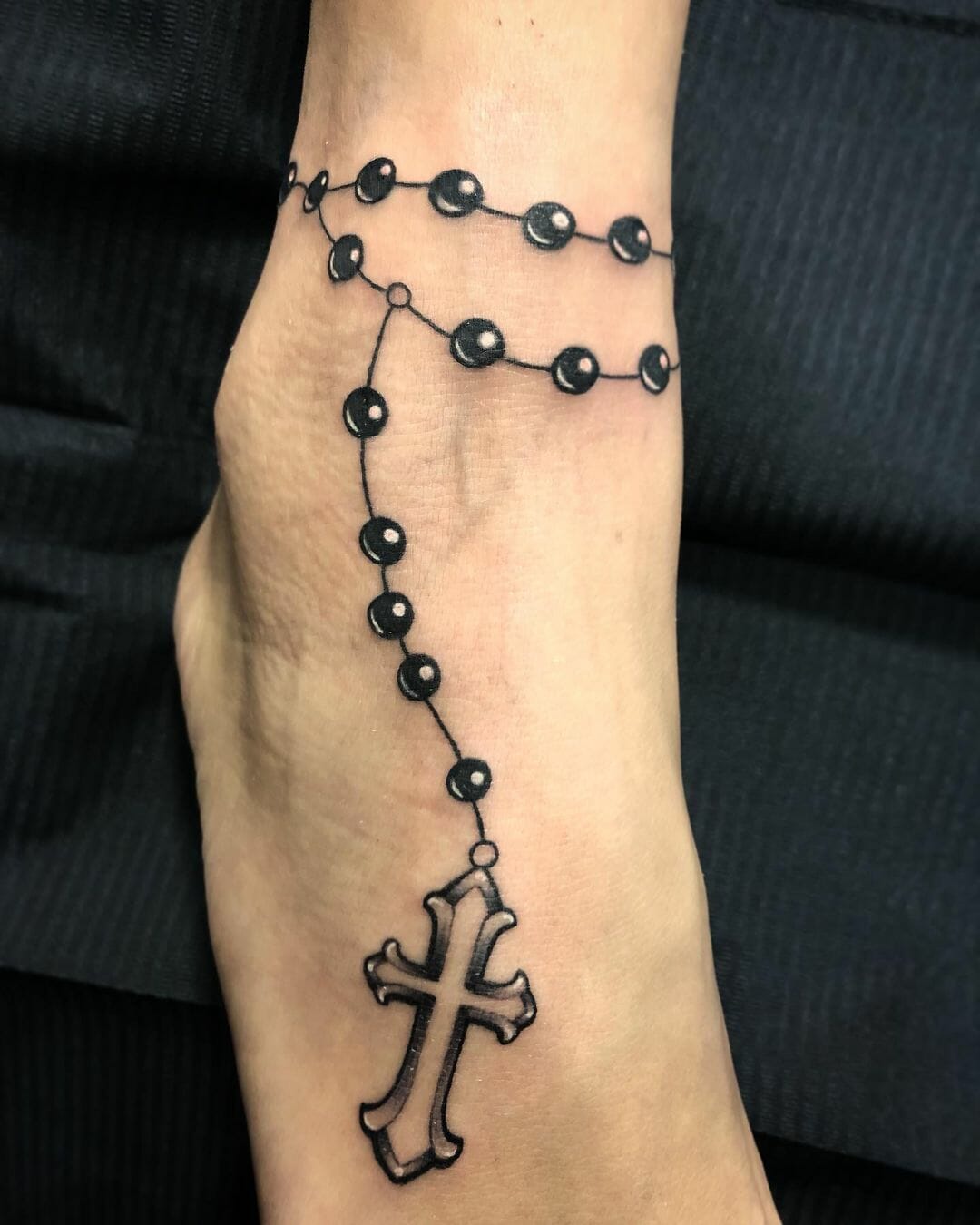 65 Stunning Rosary Tattoos Designs To Try On Your Ankle Psycho Tats