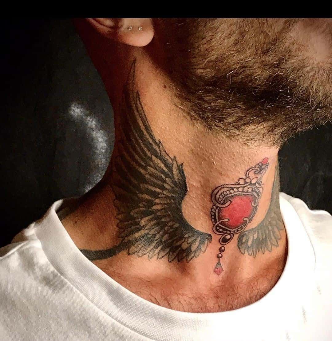 7 Wing Neck Tattoo Ideas In 2021 Neck Tattoo Wing Neck Tattoo Neck