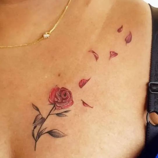 70 Brilliant Rose Tattoos For Chest Tattoo Designs Tattoosbag Com