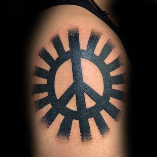 70 Peace Sign Tattoos For Men Symbolic Ink Design Ideas