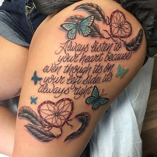 70 Stunning Thigh Tattoos For Women With Meaning In 2023