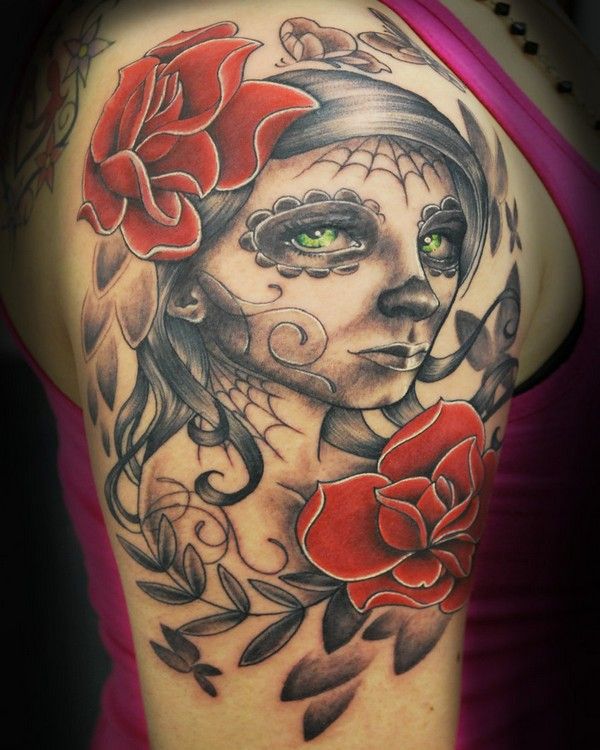 72 Beautiful Sugar Skull Tattoos With Images